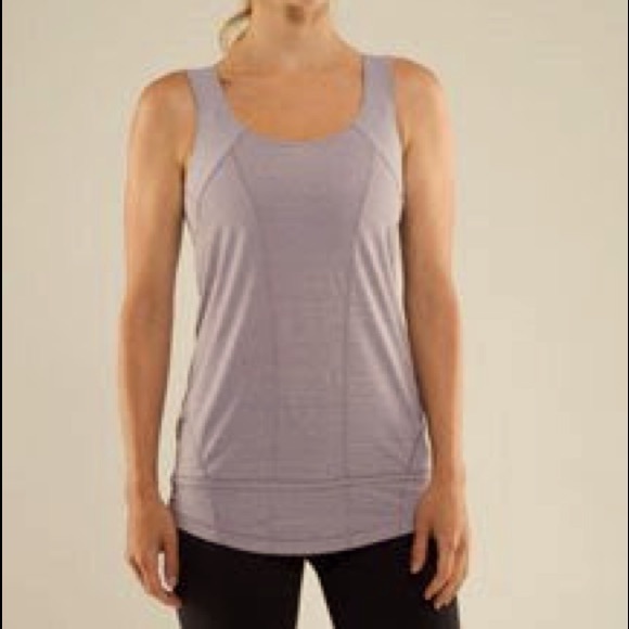 Lululemon Athletica Run For Your Life Tank in Lavender Gray Size 4 - Picture 1 of 7